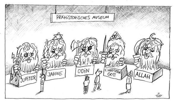 Konnte Mir Jemand Bitte Diese Karikatur Erklaren Ware Wirklich Lieb Religion Gott Religionskritik
