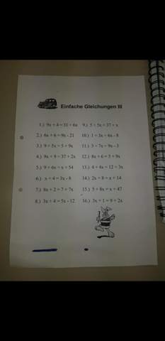 - (Schule, Mathematik, Übungen)
