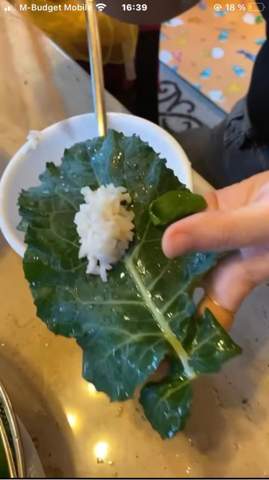 Kohlblatt mut Reis aus Japan?