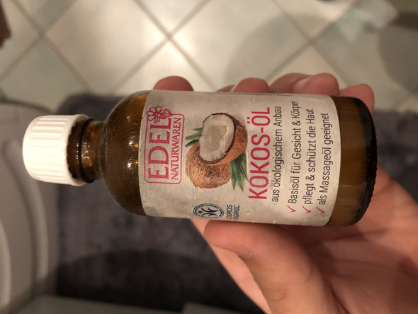 Hilfe Kokosol Gleitgel Und Nahrungsmittel Essen Ol Ungesund