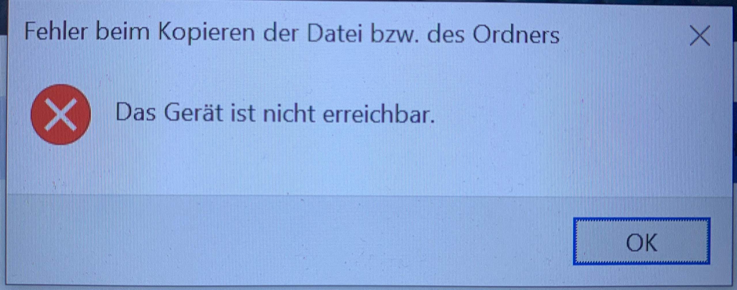 Komische Fehlermeldung Beim Fotos übertragen? (Computer, Technik, Handy)