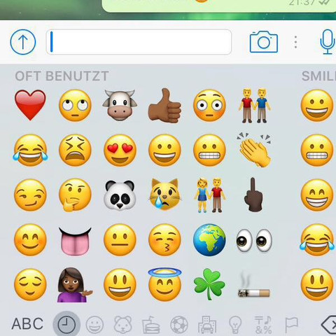 Zum kopieren emoticons whatsapp ᐅ Emojis