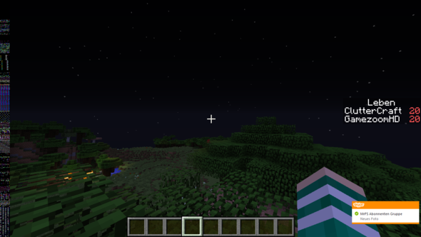 Links am Rand - (Minecraft, grafikfehler)