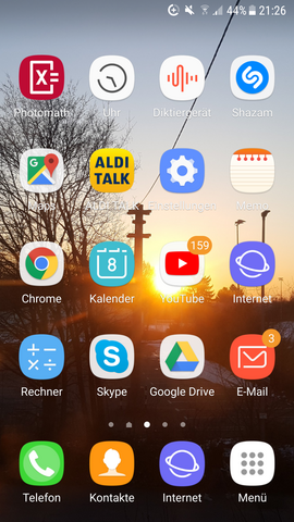 Komisches Zeichen Smartphone Samsung Android