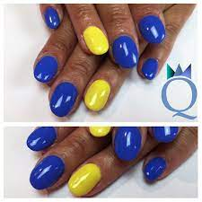 Kommen für euch solche blau-gelben Ukraine-Flaggen-Nägel infrage?