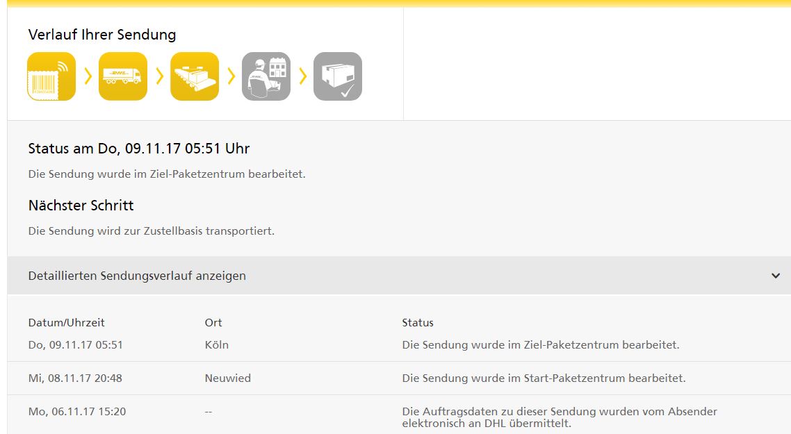 Kommt Das Dhl Paket Morgen Freitag Oder Eher Spater An Post Bestellung Bestellen