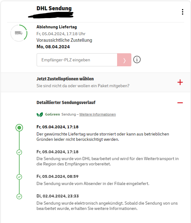 Kommt mein DHL Paket doch noch Samstag? (Versand, Bestellung, Lieferung)