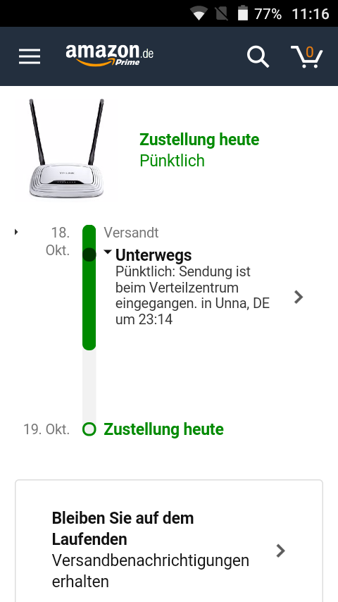 Kommt Meine Bestellung noch Heute an ? (Paket, Paketzustellung) meinebestellung