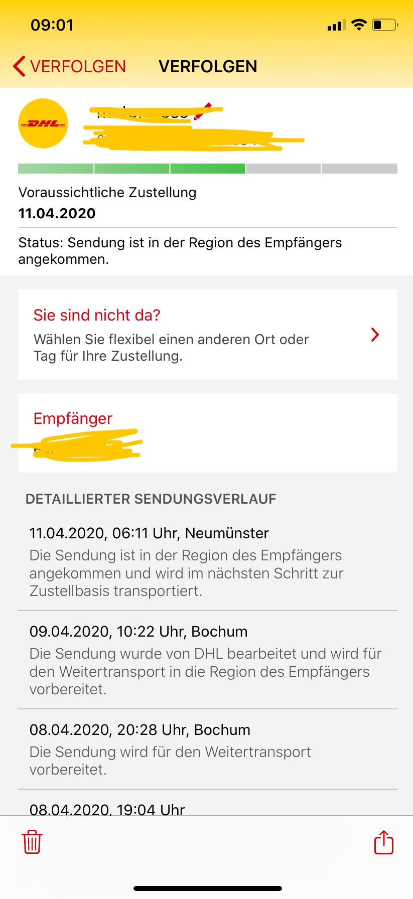 Kommt Meine Dhl Bestellung Paket Heute Noch An Dhl Paket Dhl Versand