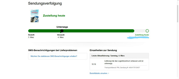 Meine Sendeverfolgung - (Amazon, Sendeverfolgung, TransportdienstPIN)