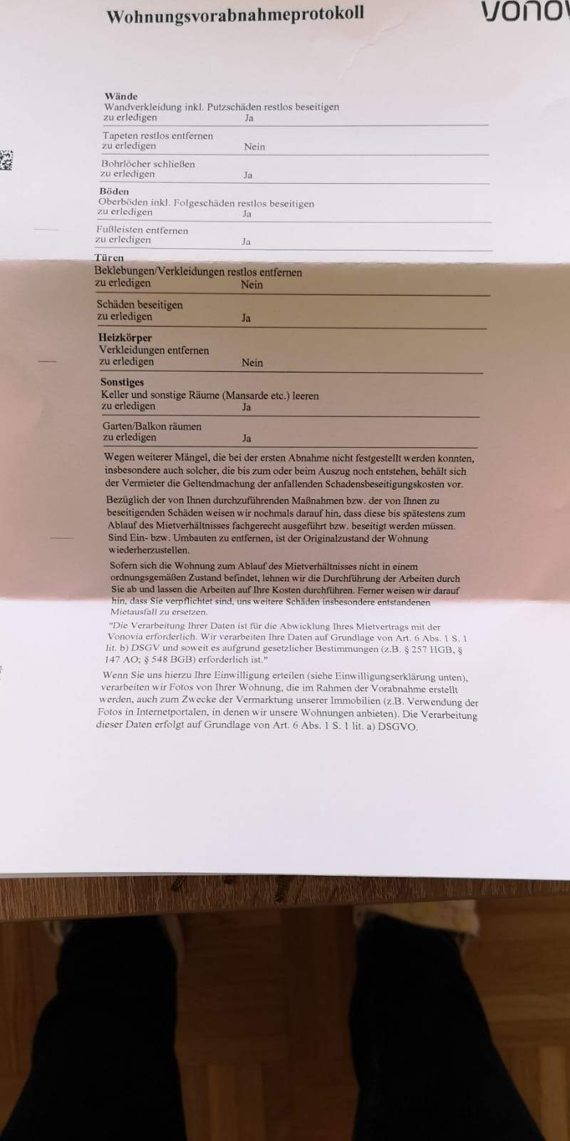 Komplett Abriss der Innenräume beim Auszug? (Mietrecht)