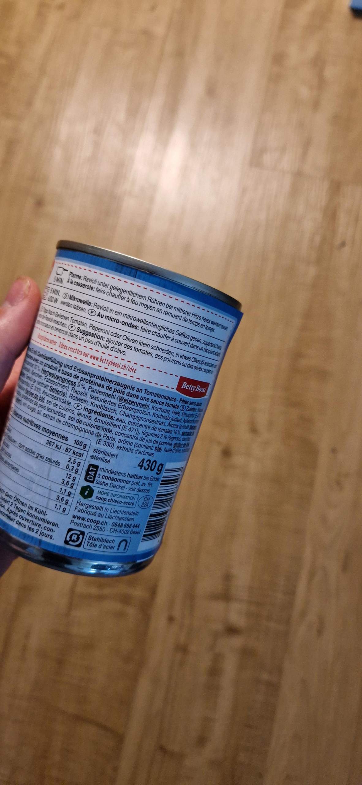 Konserve ber Dem Feuer Erhitzen? (Essen, Kochen, Reaktion)