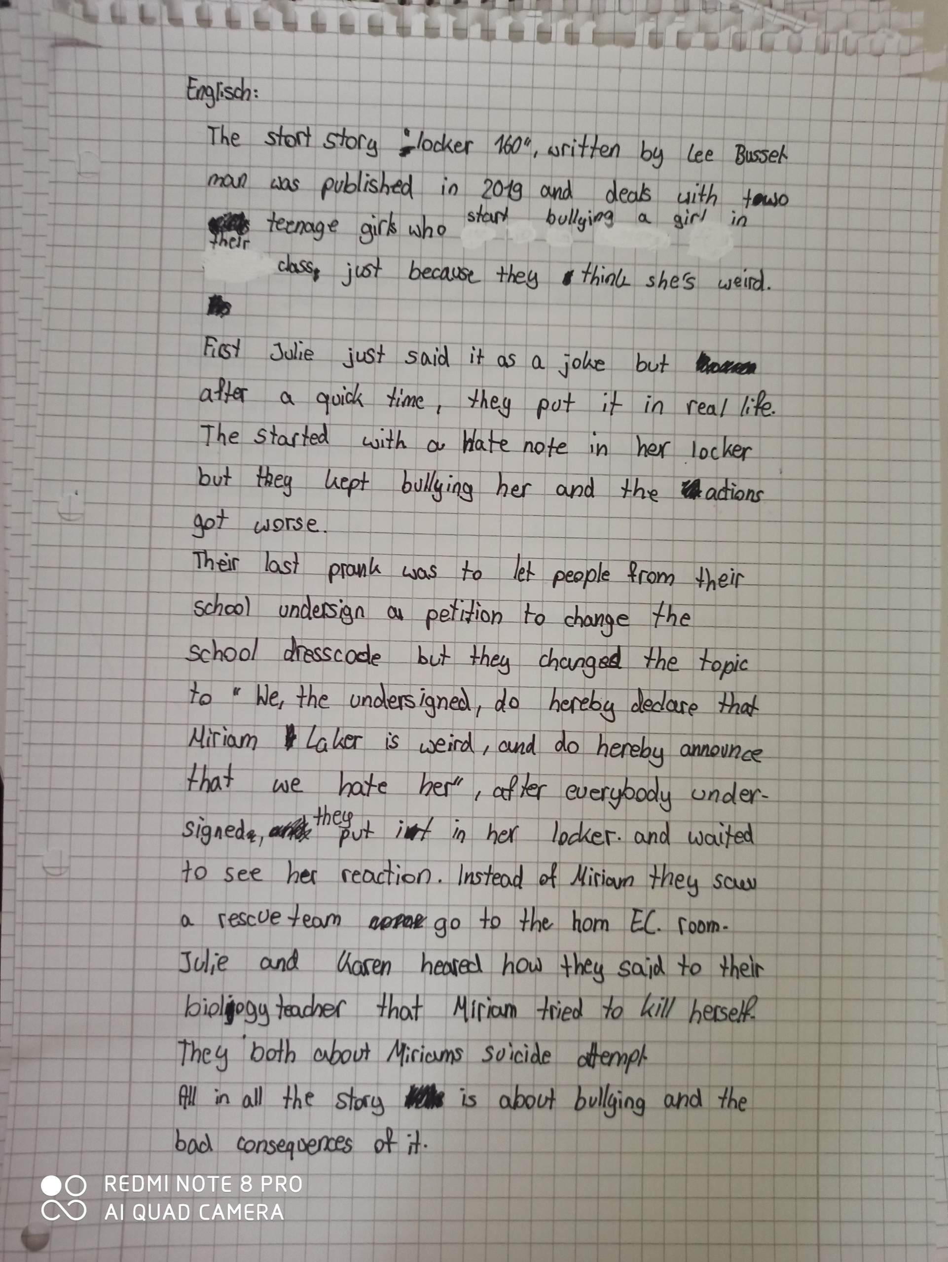 Wie Schreibe Ich Eine Charakterisierung In Englisch Korektur? (Sprache, Englisch, Charakterisierung)