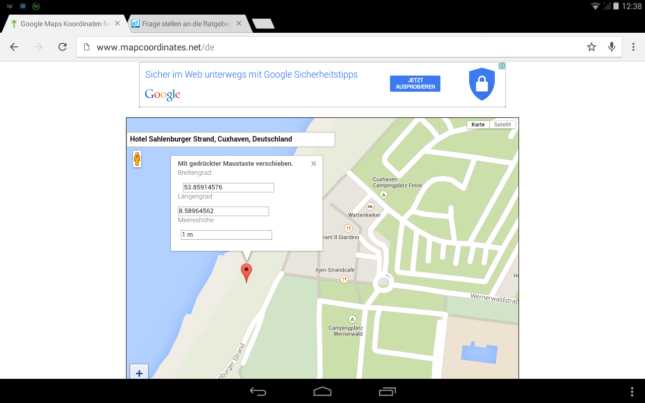 Korrekte Schreibweise von Koordinaten? (Geografie, Breitengrad, Längengrad)