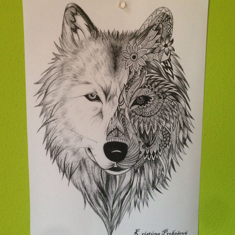 Wolf als Tattoo - (Tattoo, Wolf)