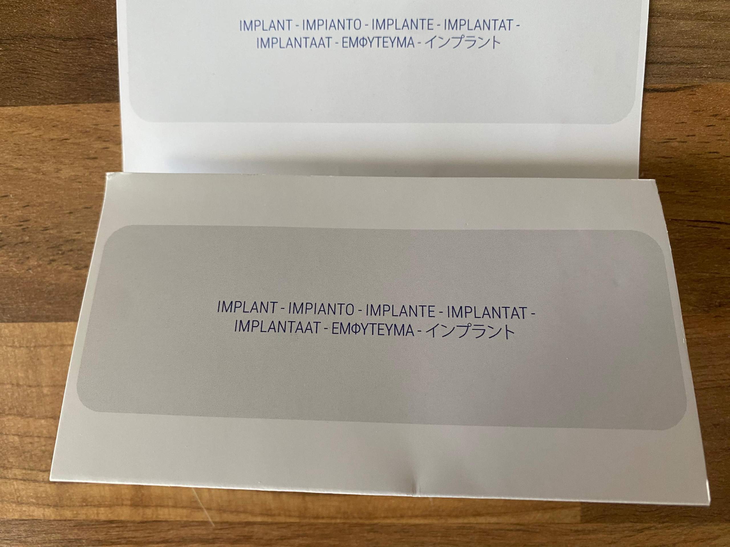 Krankenhaus karte? (Ausweis)