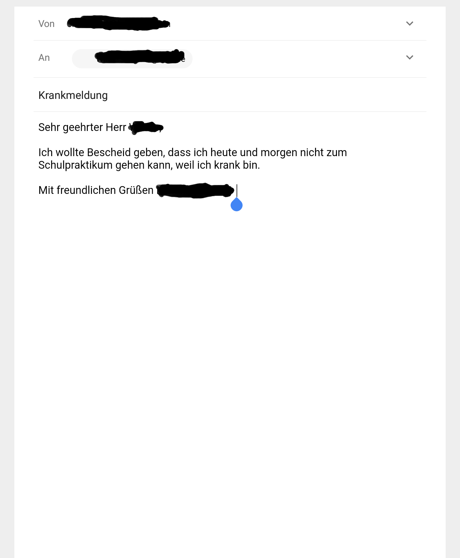 Sagen danke fürs oder bescheid geben ᐅ Bescheid