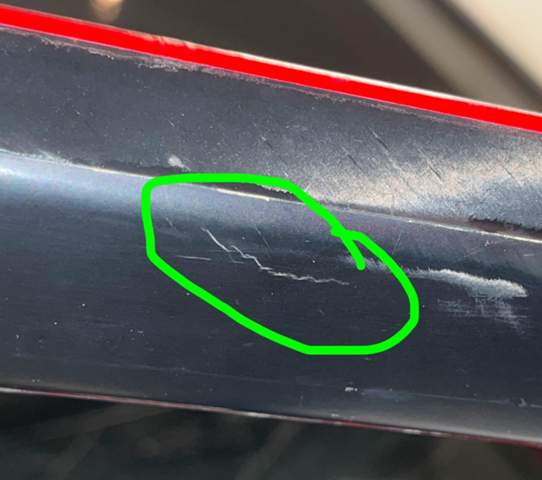 Fastroads Riss Kratzer oder Riss im Fahrrad Rahmen? (Reparatur, Mountainbike, MTB Fully)