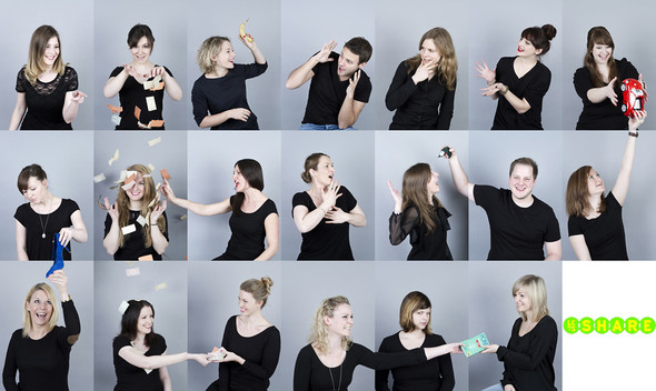 Kreative Ineinander Ubergehende Gruppencollage Erstellen Foto Fotografie Photoshop