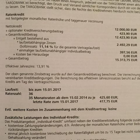 Kredit Bei Targobank Abzocke Bank Zinsen Tilgung