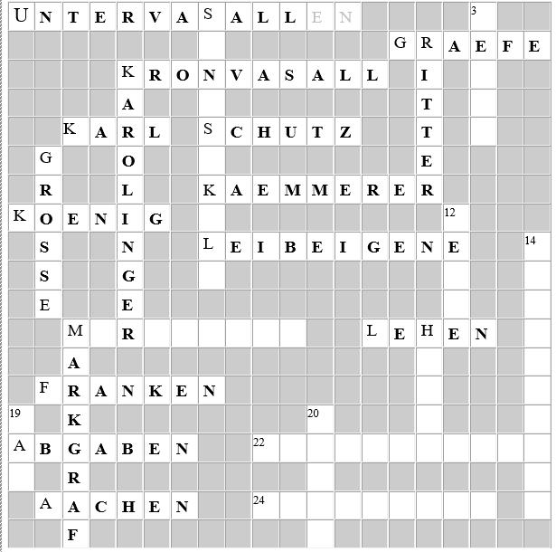 Kreuzworträtsel Karl der Große? (Geschichte, Christentum, Mittelalter)