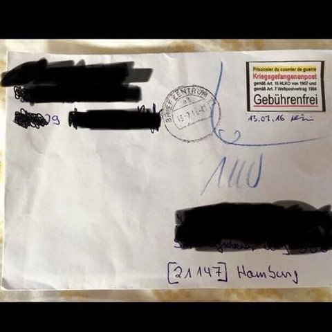 Der Brief mit dem Stempel der Kriegsgefangenenpost  - (Recht, Deutschland, Gesetz)