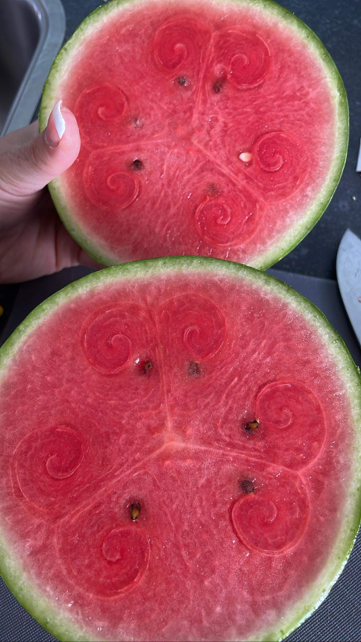 Kringel Muster Mini wassermelone?