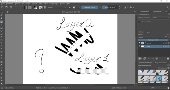 Krita Fragen Computer Zeichnen