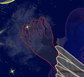 Krita Hintergrund Scheint Durch Computer Programm Zeichnen