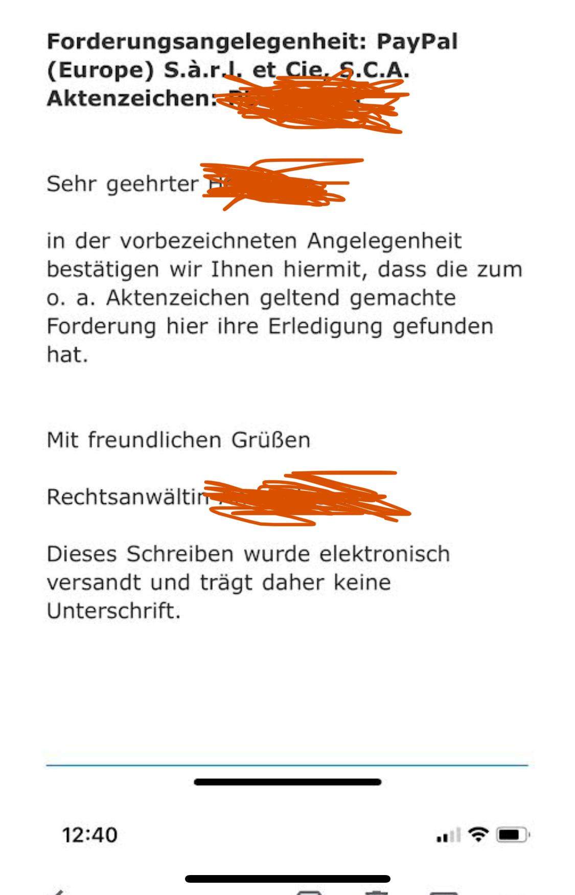 Ksp Rechtsanwälte hat mein geld nicht überwiesen? (Recht, PayPal, Inkassounternehmen)