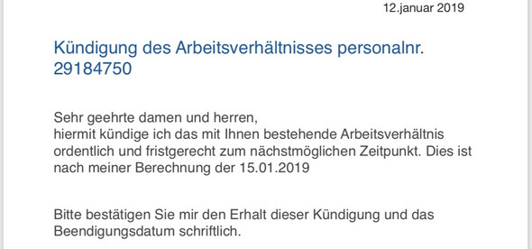 Kündigung Av 4 Wochen Frist Kündigungsfrist Kündigungsrecht