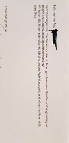 Kundigung Des Ausbildungsvertrag Vor Beginn Rechtens Recht Ausbildung Und Studium Ausbildung