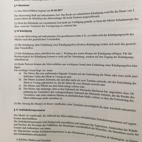 Kündigungsverzicht mietvertrag muster Kündigungsverzicht mietvertrag muster