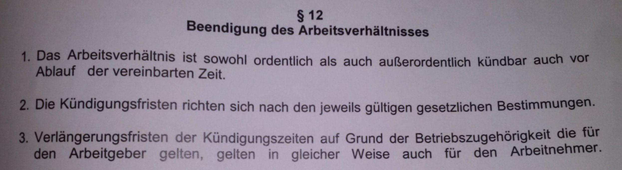 Kundigungsfrist Durch Arbeitnehmer Nach 3 Jahren Betriebszugehorigkeit Recht Arbeitsrecht