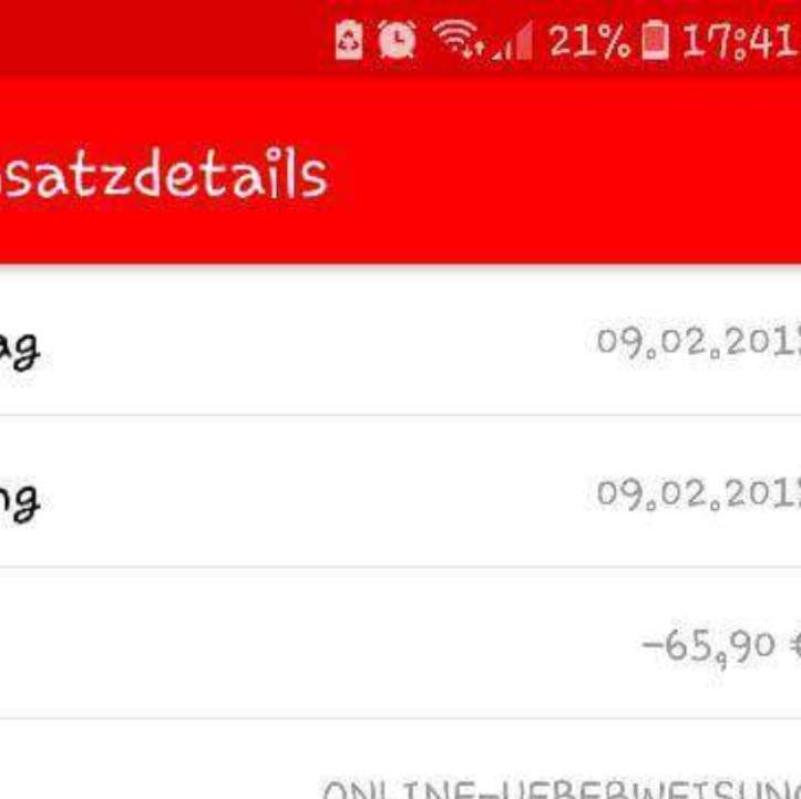 Kunde hat geld überwiesen aber es nicht eingegangen. Sie hat auch online Bild gesendet Fake