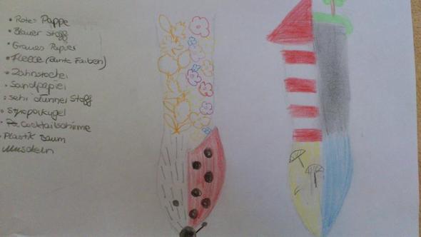Herbst(Igel) / Frühling(Marienk) +++ Strand(mit Leuchtturm) / Meer(mit Felswand) - (Kunst, Objekt, Gegensätze)