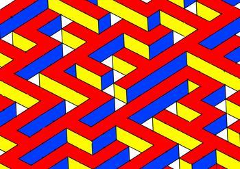 Kunst Unterricht Labyrinth Licht Malen