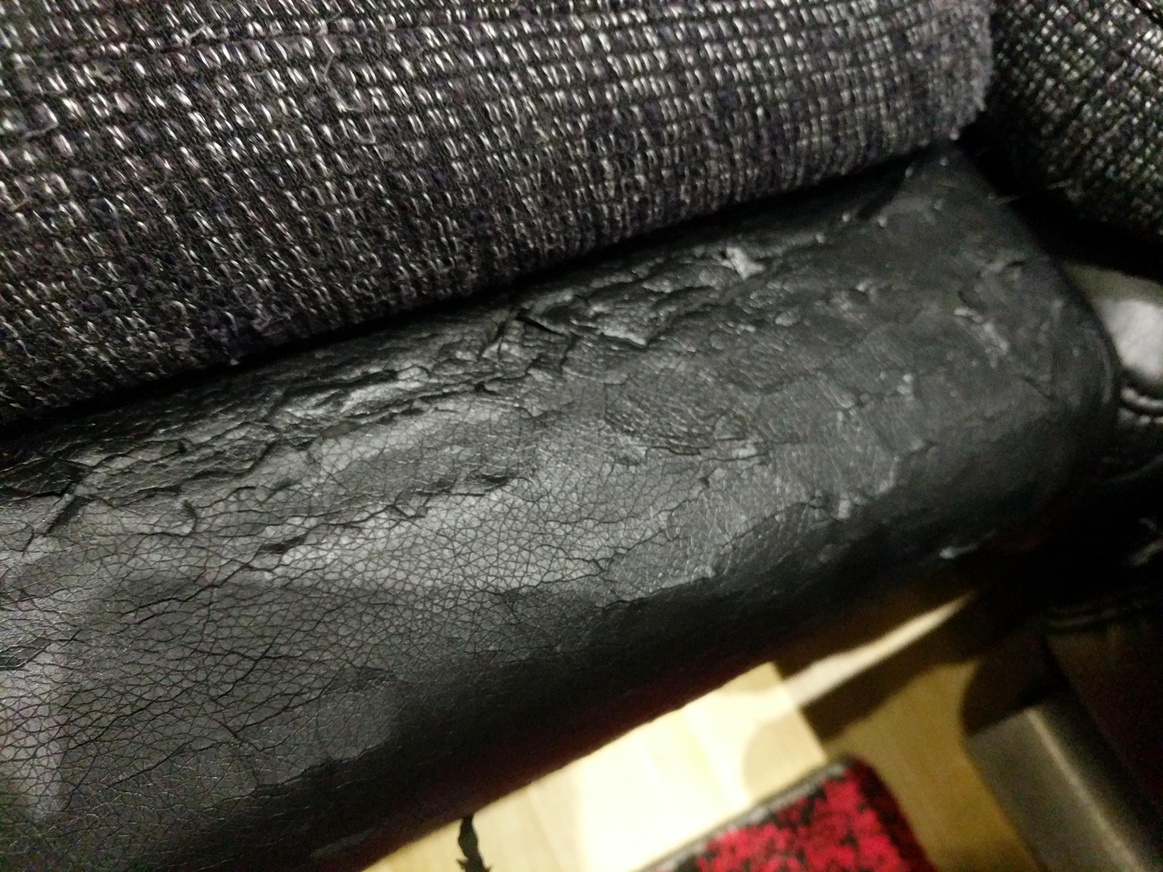 Kunstledersofa reparieren! Leder löst sich ab!? Technik, Technologie)