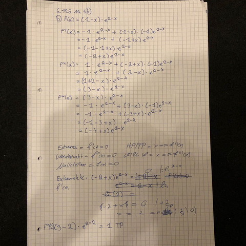 Mein Rechenweg - (Mathematik, Oberstufe, Rechenweg)