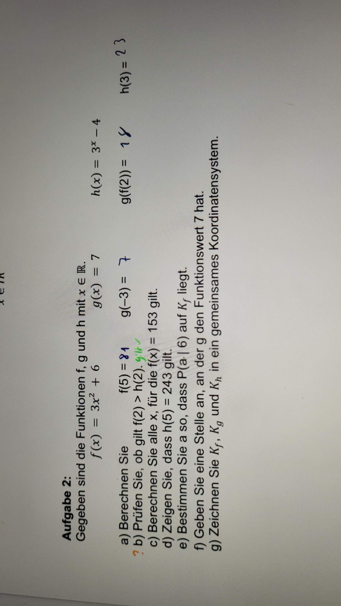 Kurze Frage Mathe? (rechnen, Funktion, Gleichungen)