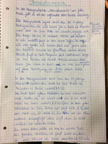 Kurzgeschichteninterpretation Hilfe Schule Deutsch Kurzgeschichte