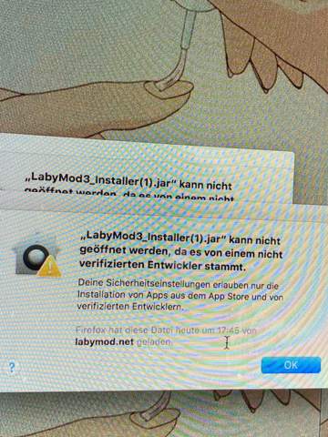 Labymod Download auf mac fail?