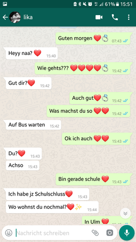Lauft Da Etwas Wegen Herzchen Liebe Freundschaft