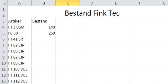 Bestand 1 - (Microsoft Excel, Formel, Organisation)