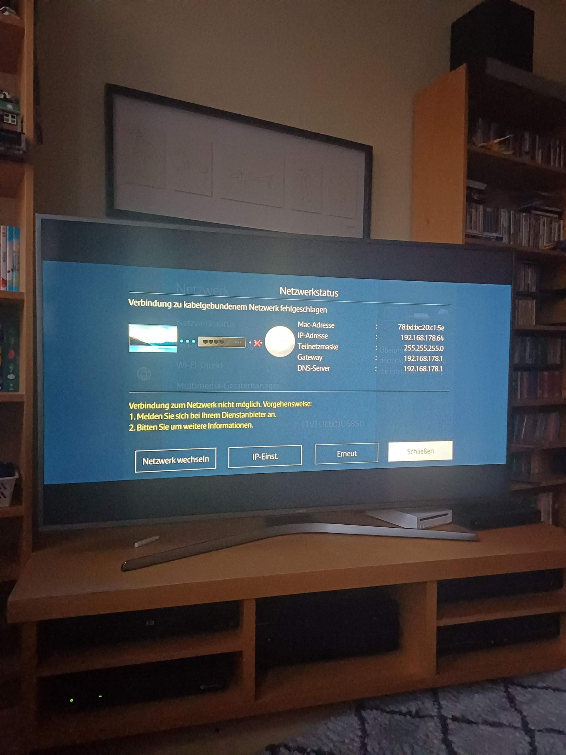 Lan funktioniert nicht kann kein Netflix schauen was soll ich tun hat