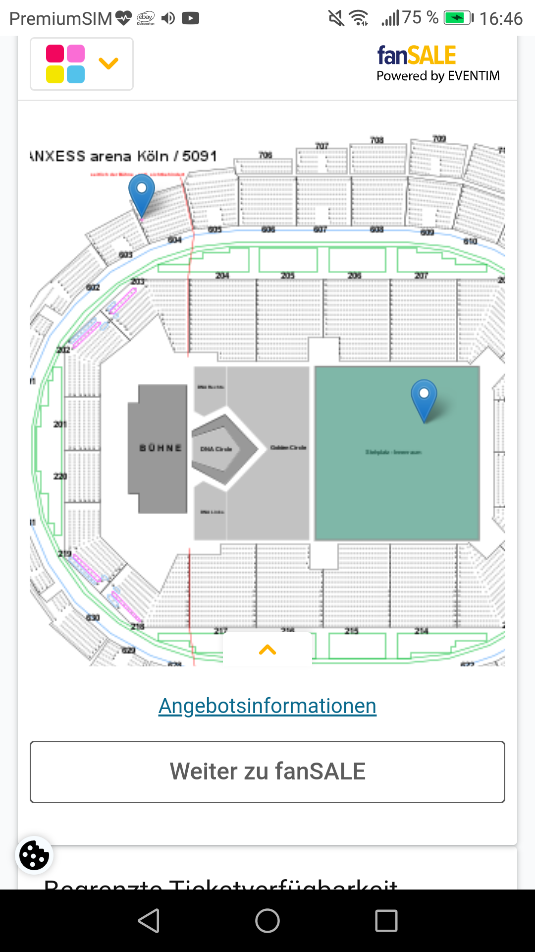 Lanxess Arena Köln Unterrang 204 Reihe 2? (backstreetboys) Lanxess Arena Köln Unterrang 204 Reihe 2? (backstreetboys)