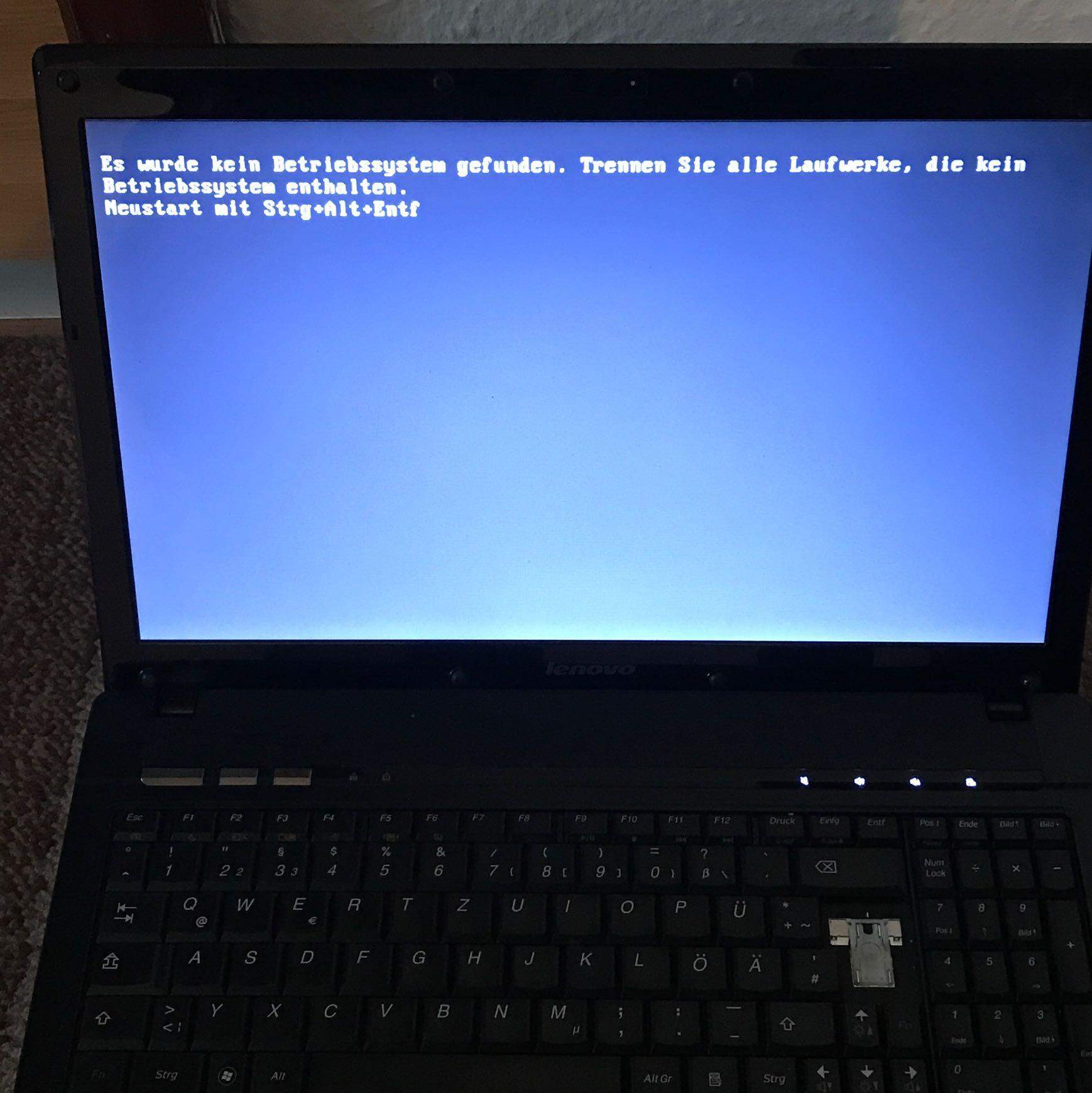 Was passiert wenn ich ein PC ohne Betriebssystem starte?