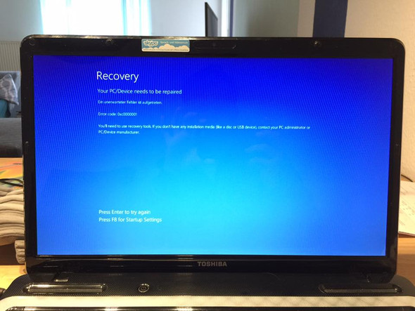 Laptop Toshiba Satellite L770d 10g Ist Anscheinend Defekt Was