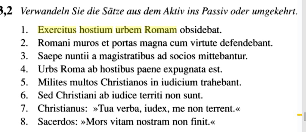 Wer Kann Mir Bei Einer Latein Aufgabe Aktiv Und Passiv Helfen Sprache