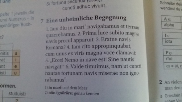 Latein Cursus A Lektion 11 Nummer 7 Lösung? (Übersetzung)